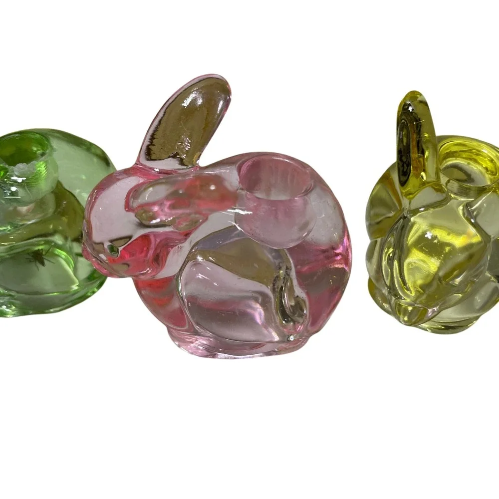Williams-Sonoma Bunny Candle Holders Set of Four Multi Colored‎